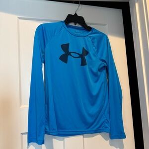 Under Armour Kids Bright Blue Long Sleeve Tee